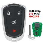 Cadillac ATS CTS XTS 4 Button 315Mhz Smart Key 2014-2019 For HYQ2AB | Aftermarket